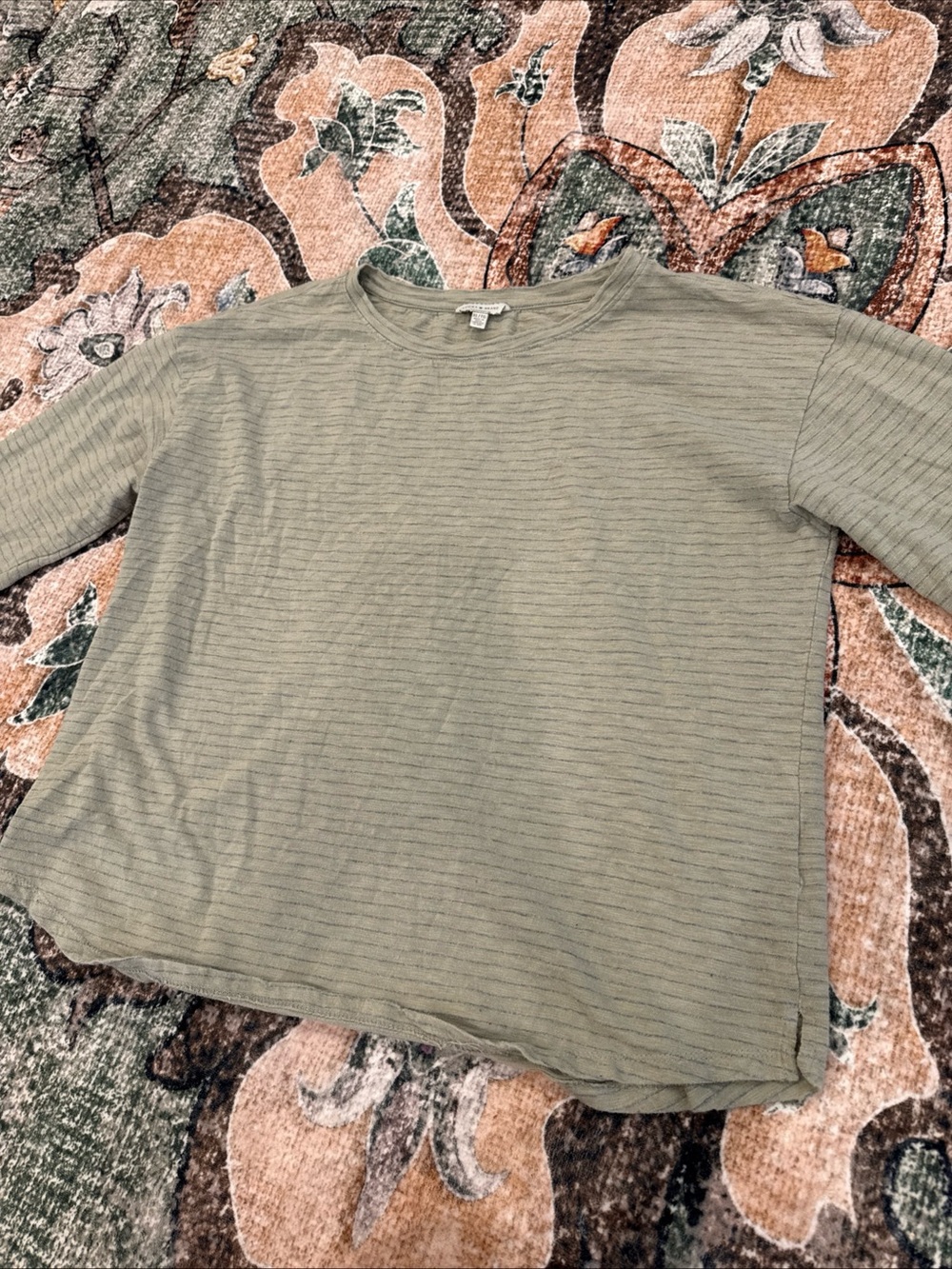 Lucky brand XL y2k striped long sleeve tee 100% cotton made in india